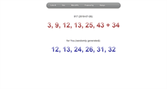 Desktop Screenshot of lotto.kaisyu.com